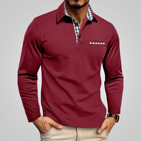 Nicola™ | Bequemes Langarm-Poloshirt (1+1 Gratis)