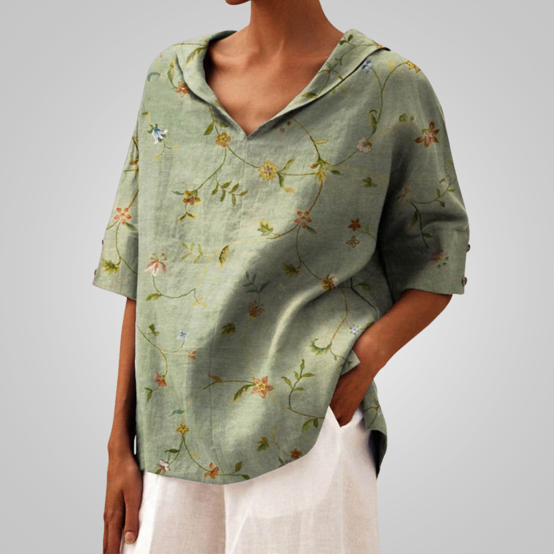 Henny™ | Elegante Bluse mit V-Ausschnitt