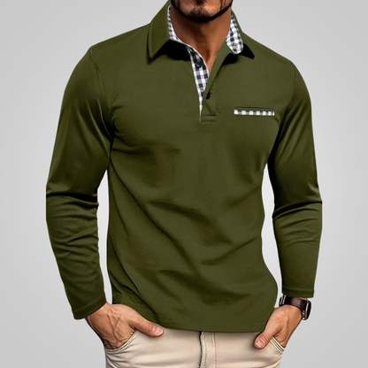 Nicola™ | Bequemes Langarm-Poloshirt (1+1 Gratis)
