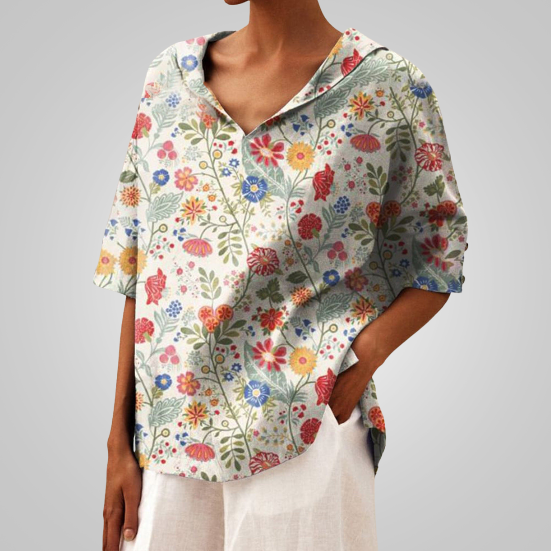 Henny™ | Elegante Bluse mit V-Ausschnitt