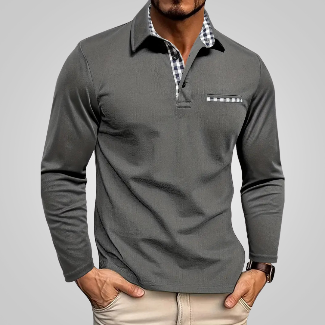 Nicola™ | Bequemes Langarm-Poloshirt (1+1 Gratis)
